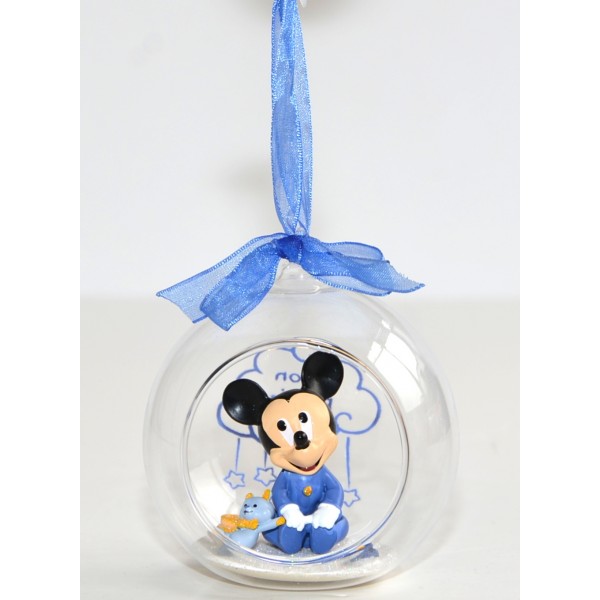 Disney Baby Mickey in a Christmas bauble